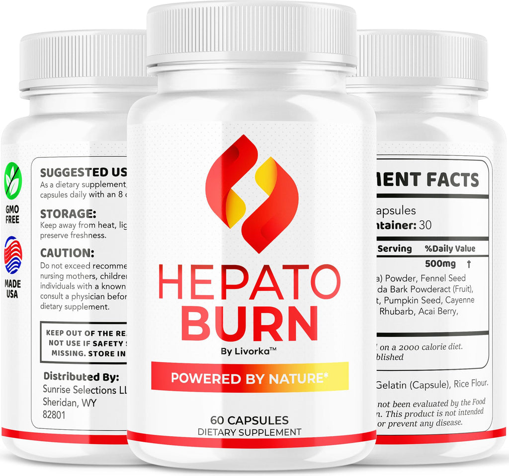 (2 Pack) Hepato Burn Capsules - HepatoBurn Pills Supplement Support, Hepatoburn Advanced Formula - All Natural Vitamin Energy and Wellness, Hepato Burn Premium Formula, 120 Capsules for 2 Months