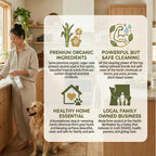 OIAIO Non-Toxic Wood Cleaner - Natural Organic Ingredients that Truly Perform - 24oz - Light Coconut & Palo Santo Scent