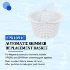 Sialvnd SPX1091C Replacement Above Ground Skimmer Basket for Hayward SP1091 WB736660,SP1091 with Handle -2pcs ﻿