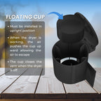 Dryer Vent Kit (Black) – 4 Inch Exterior Dryer Vent Cover with 3FT Vent Hose, 2 Hose Clamps, Tape & Screws | Energy Saving & Pest Resistant
