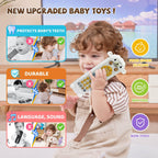 Baby Remote Control Toy - Baby Musical Toys, Early Number Learning in 3 Languages (English, Spanish & French), Preschool Boys Girls Toys Gift 6, 12, 18 Months.