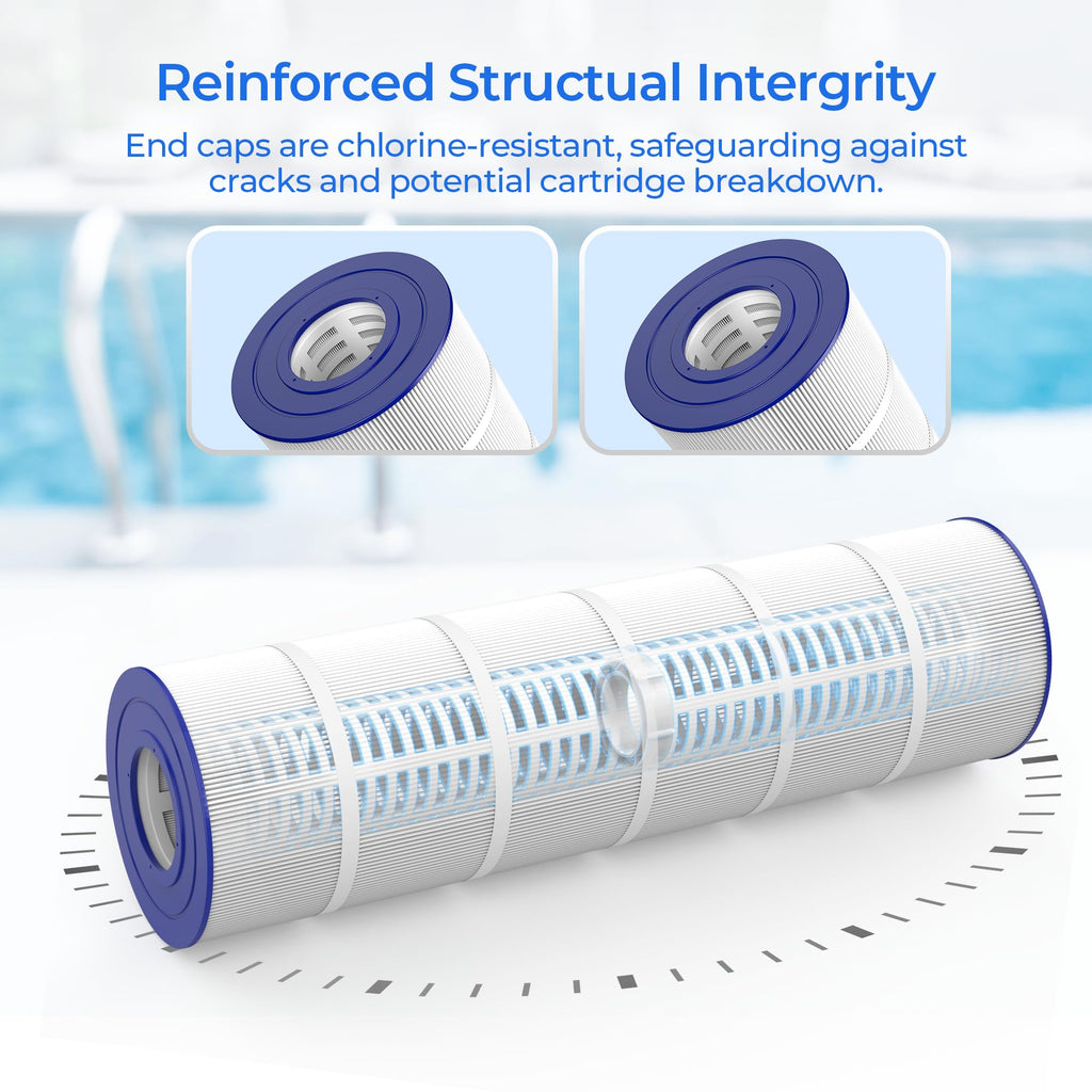 AQUIVEX CCP520 Pool Filter Cartridges 4 Pack, Compatible with Pentair Clean & Clear Plus 520, 160332, R173578, 178585, Pleatco PCC130, PCC130-PAK4, Filbur FC-1978, Unicel C-7472, Waterway 817-0131