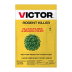 Victor Rat Poisoning for Inside & Outdoor Use - Kills Rats, Mice, Meadow Voles, Mouse Poisoning for Indoor & Outside Areas, Ready-to-Use, Yellow, M925, 4 lbs