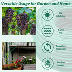 YDSL 100 Feet Soft Tie for Plants, 3 Pack Green Twist Garden Ties Gardening Supplies for Supporting Climbing Plants, Tomatoes, Vegetables, (Diameter - 2.5MM)