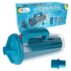 U.S. Pool Supply Pool Leaf Canister - XL Heavy Duty Inline Pool Leaf Catcher, 3-in-1 Filtration (3 Filters, Basket, Mesh Bag & Micro-Cartridge) - Fits 1.5" Hoses, Catch Leaves, Inground Vacuum Cleaner