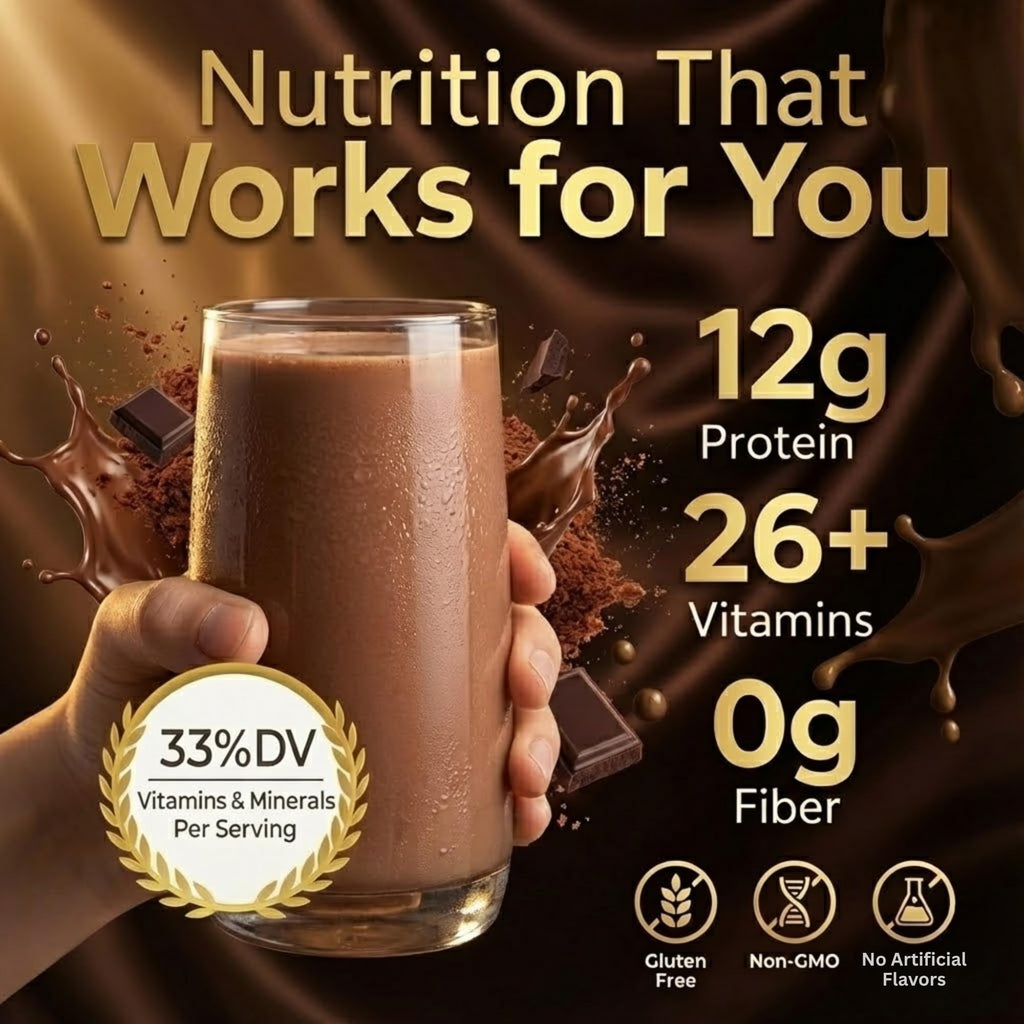 HMR 120 Chocolate Shake Meal Replacement Powder | Chocolate Shake Mix to Support Healthy Weight Loss | 12g of Protein | Nutritional Drink | Low Calorie Food | 12 Servings