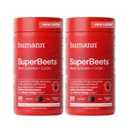 Humann SuperBeets Heart Gummies Advanced - CoQ10 150 mg Plus Beet Root Powder & Grape Seed Extract, 120 Count