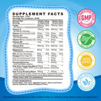 Kids Focus and Attention Supplements with Phosphatidylserine, Omega-3, Magnesium Glycinate & L-Theanine, Brain Vitamins Liquid Drops for Kids Memory, Cognitive, Sleep, Calm & Mood, Strawberry, 2 Fl Oz
