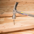 ESTWING Framing Hammer - 24 oz USA Made Long Handle Straight Rip Claw Hammer with Smooth Face & Shock Reduction Grip - E3-24S