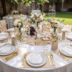 WDF 180 Count Gold Plastic Silverware Set - Heavy Duty Disposable Cutlery (60 Forks, 60 Knives, 60 Spoons) - BPA-Free Gold Flatware for Wedding/Fall Party/Baby Shower/Thanksgiving/Christmas