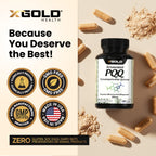 Fermented PQQ 20mg Supplement – Pyrroloquinoline Quinone for Mitochondrial Support, Cellular Energy Production, Brain Health, Memory, Focus & Healthy Aging, Vegan Non-GMO, 120 Capsules