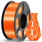 JAYO Silk PLA Filament 1.75mm Orange 1.1kg, Metal-Like Shiny PLA, Smooth Silky Finish, Easy to Print, Accuracy +/- 0.02mm, Fits for Most FDM 3D Printers