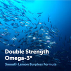 Micro Ingredients Omega 3 Fish Oil Supplements 3,000mg Per Serving, 120 Softgels | Lemon Flavored – Burpless | EPA 540mg + DHA 360mg | Deep Sea Fish