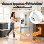 Heavy Duty Self Adhesive Furniture Casters 4 Pack Stick-On Swivel Wheels