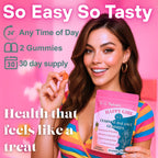 Dr. Lu Happy Girl Feminine Balance Gummies | Pineapple Gummies for Women pH Balance with Probiotics & Immune Support | Delicious & Naturally Flavored, Sugar-Free, Vegan - 60 Count