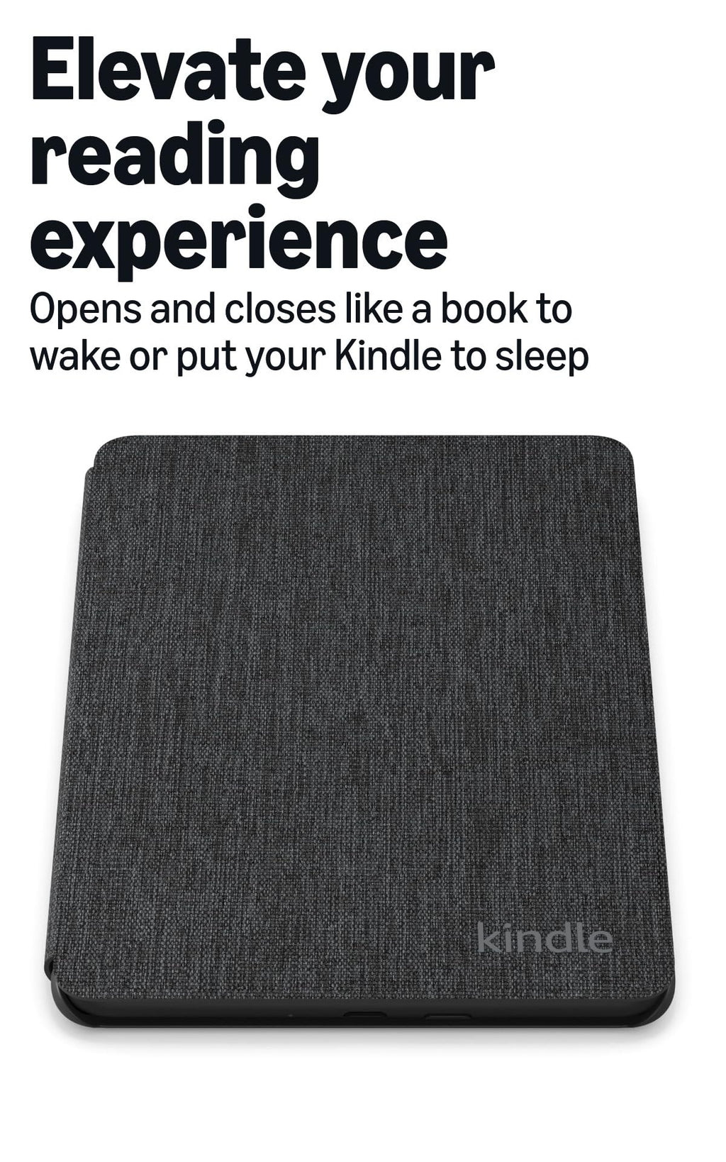 Amazon Kindle Paperwhite and Kindle Colorsoft Case, Lightweight and Water-Safe, Foldable Protective Cover - Fabric