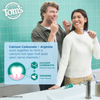 Tom's of Maine Rapid Relief Plus Sensitive Teeth Toothpaste, Fluoride Free, Gentle Mint, 4.5 Oz, 3 Pack, Clinically Proven Enamel Safe, Builds Arginine and Calcium Shield Around Teeth