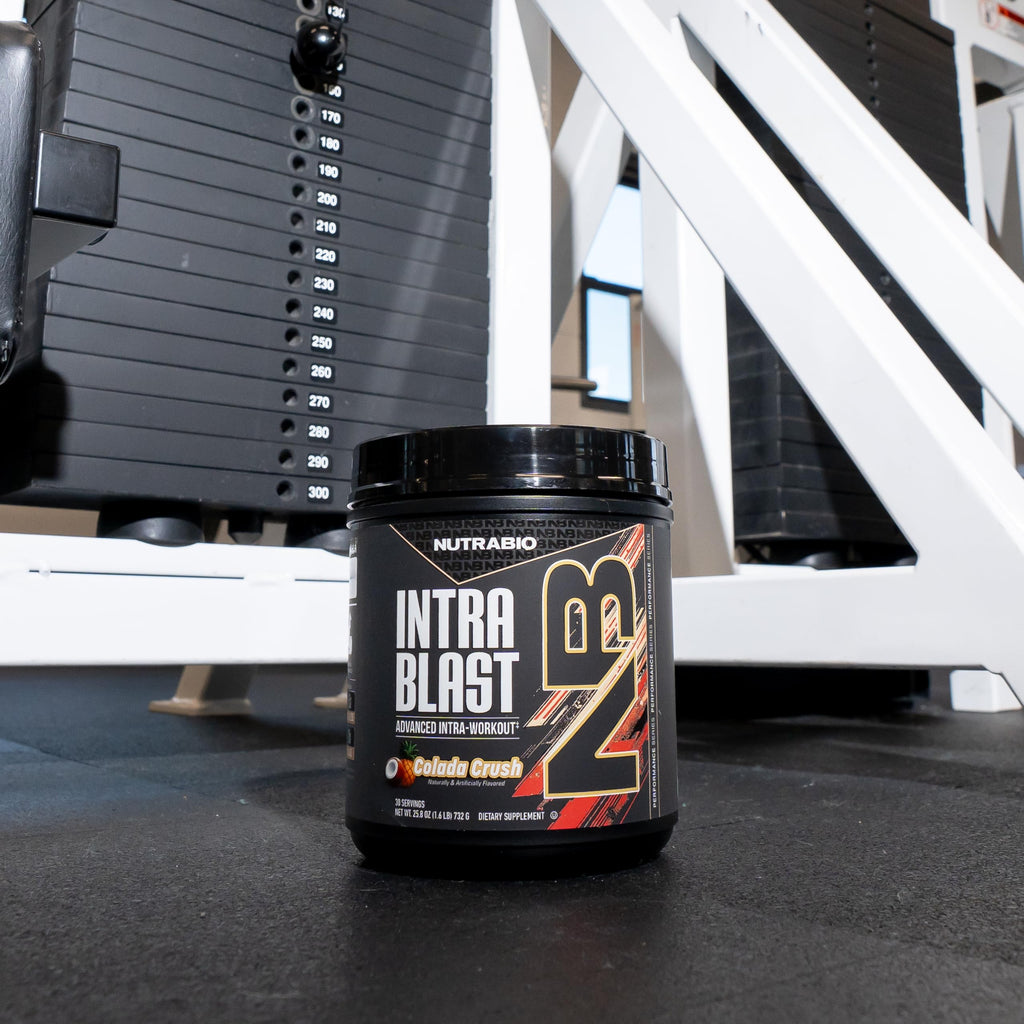 NutraBio Intra Blast Bcaa Powder Amino Acid Supplement, Electrolyte & Hydration Blend, Intra, Pre Workout & Muscle Recovery, 20g Eaa Amino Acids Powder, 5g Glutamine- Colada Crush, 30 Serving