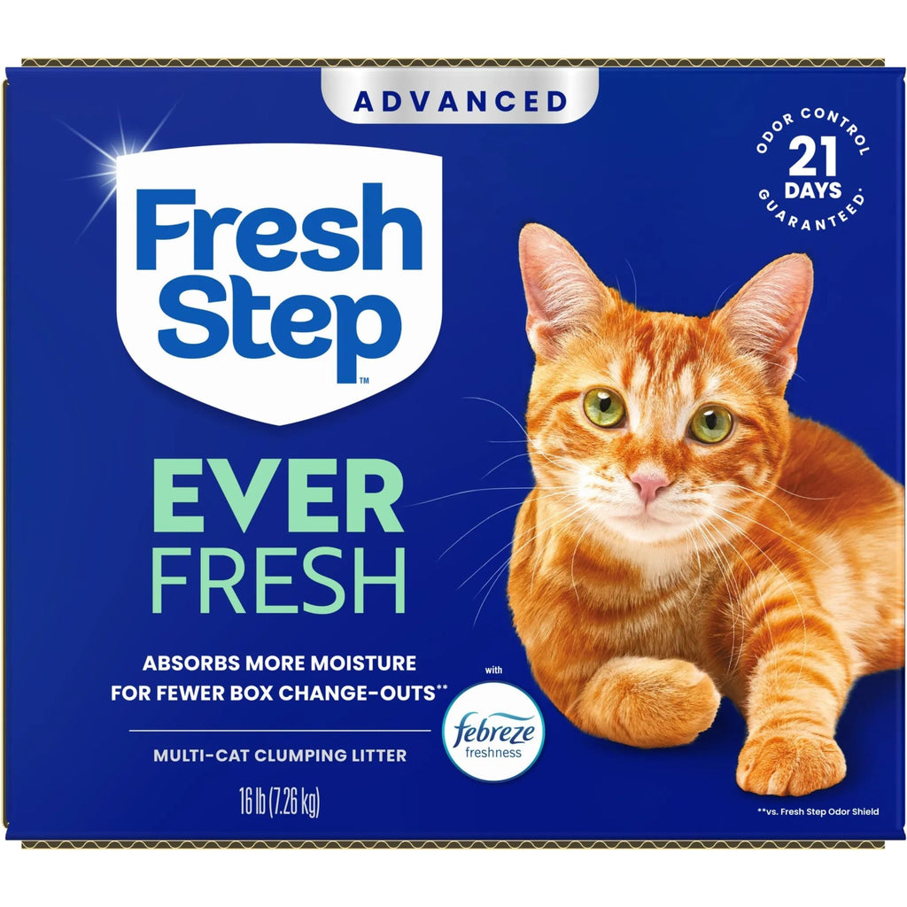 Fresh Step Advanced Ever Fresh Multi Cat Clumping Cat Litter, 16 lb., 2 Pk