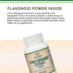 Citrus Bergamot Supplement, 1000mg, 60 Capsules - Supports Healthy Cholesterol & Triglyceride Levels - 1,000mg Servings (Bergamonte Standardization) by Double Wood