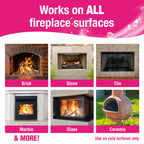 Quick 'n Brite Fireplace Gel Cleaner for Brick, Stone, Rock, Tile, and Marble, Nonabrasive Fireplace Cleaner, Made in the USA, 64oz