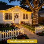 JMEXSUSS 2 Pack Solar String Lights Outdoor, Total 400LED 151FT, Warm White