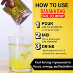 Banana Bag Oral Solution Packets ��� Natural Lemon Lime 5pk | A Refreshing Blend of Electrolytes, Vitamin C, and B-Complex for Daily Hydration and Energy | Perfect for Any Lifestyle.
