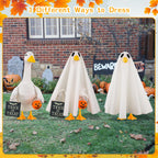 Aymolas Halloween Goose Outfit Ghost Porch Goose Costume for Outdoor Decor