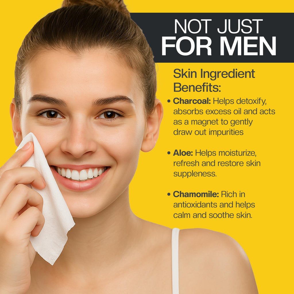 The Nobleman Cleansing Wipes Variety Pack (8 Packs, Charcoal)