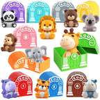 Toddler Toy for 1 2 3+ Years Old, Learning Toy for Toddlers with 20PCS Safari Animal, Montessori Educational for Kids,10 Animals &10 Houses for Babies Boys Girls Easter Christmas Birthday Gift