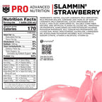 Muscle Milk Pro Advanced Nutrition Protein Shake, Slammin' Strawberry, 11.16 Fl Oz, 32g Protein, 1g Sugar, 16 Vitamins & Minerals, 5g Fiber, Bottled Liquid, Gluten Free, (Pack of 24)