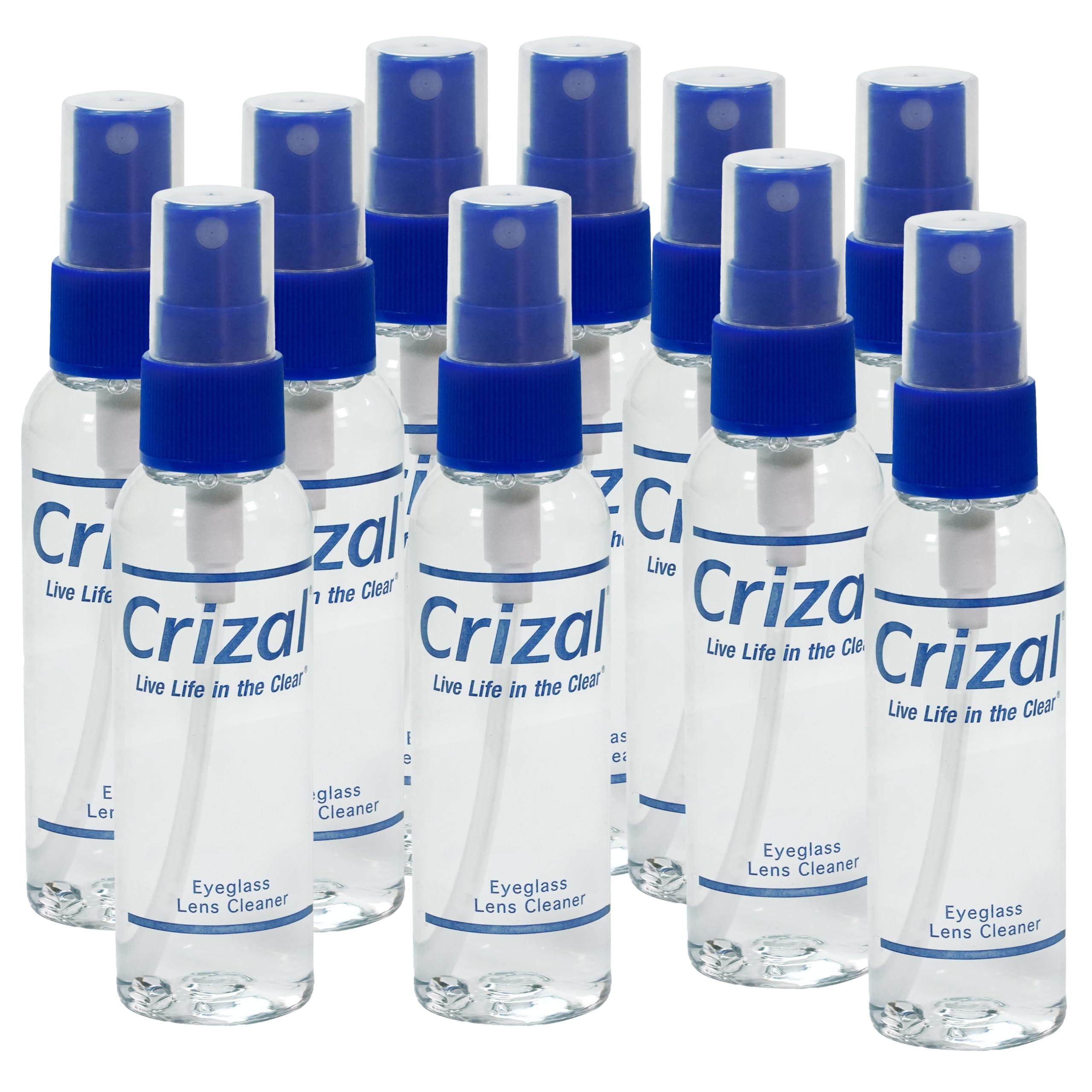 Crizal Eyeglass Lens Cleaning Spray – 10 Pack (2oz) – Safe for AR-Coated Lenses – Designed & Tested by The AR Coating Experts