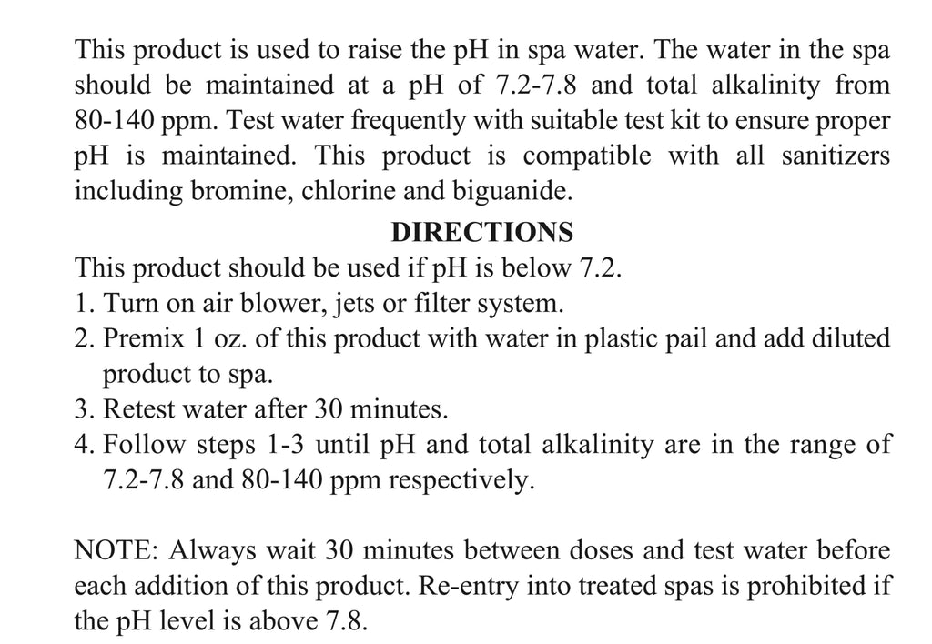 SpaChoice 1-Pound 2-Pack Premium pH Increaser for Hot Tub, 100% Sodium Carbonate, Made in USA