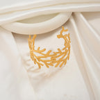 WOWORAMA Chunky Gold Coral Reef Bracelet for Women
