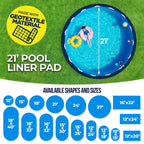 Shop Square 21-Foot Pool Liner Pad for Above Ground Pools - Under Padding, Above Ground Pad, Puncture Protection, Extend Liner Life, Durable Geotextile Material