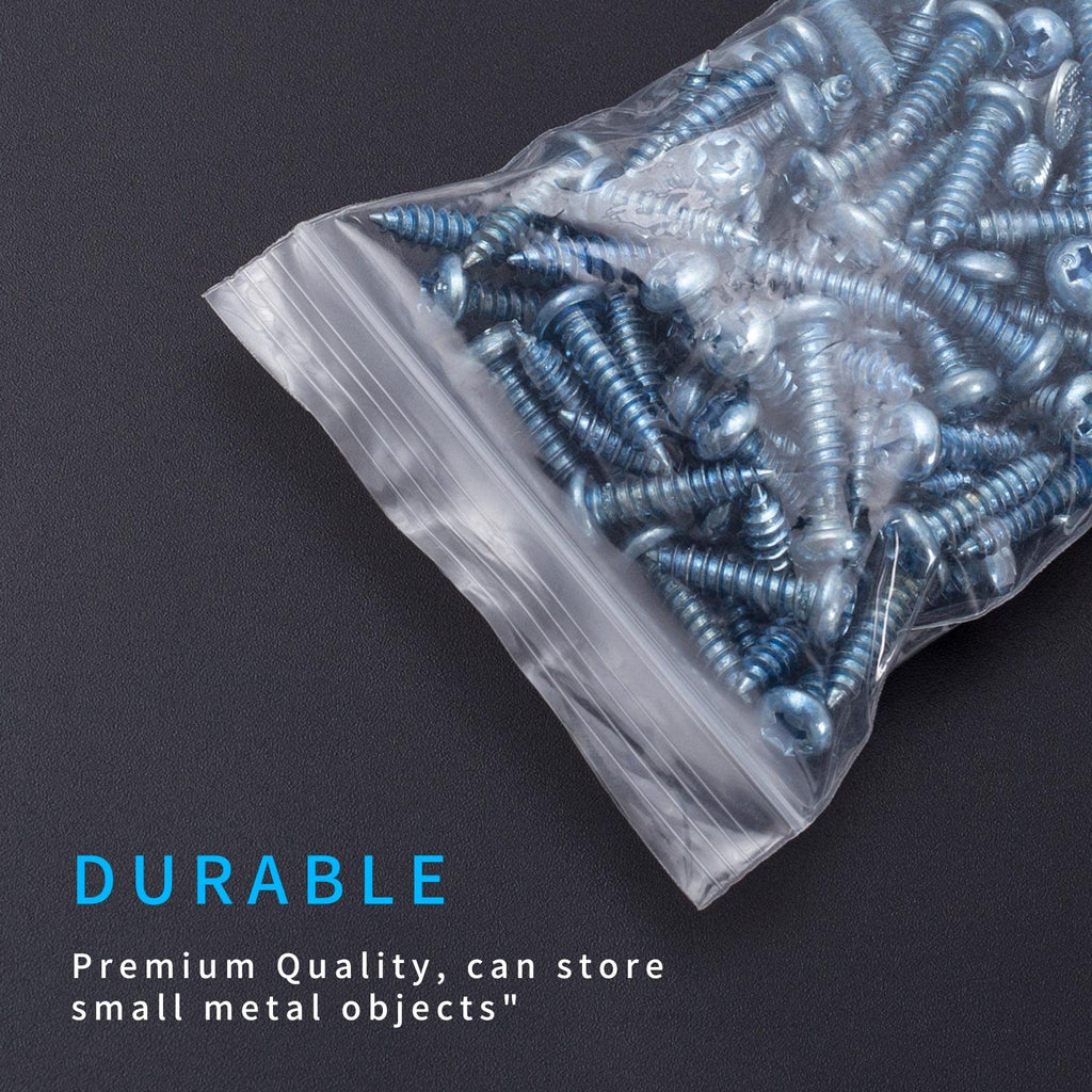 Small Plastic Bags, 300 PCS Mini Baggies, 3 Assorted Sizes
