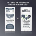 Schmidt's Deodorant Charcoal & Magnesium 2 Count 2.65 oz 48H