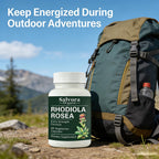Salvora Organic Rhodiola Rosea, All-Natural, Non-GMO, Vegan, 60 Capsules