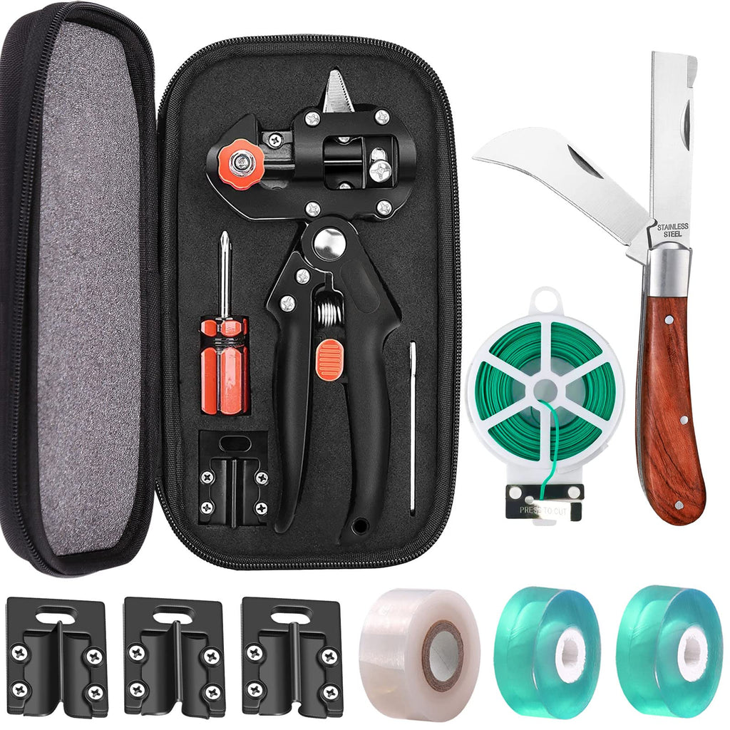 MIDOUWEST Grafting Cutter Kit 6-Piece for Fruit Trees & Vines