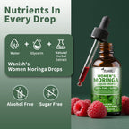 3 Pack（6 Fl Oz） Moringa Liquid Drops 800 mg for Women- with Moringa Oleifera Leaf Extract, Turmeric Root Extract, Olive Leaf, Black Pepper, Vitamin C & E，Antioxidant, Energy and Immunity Support.