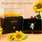 Sereney Preserved Sunflower Gifts for Women You are My Sunshine Necklace