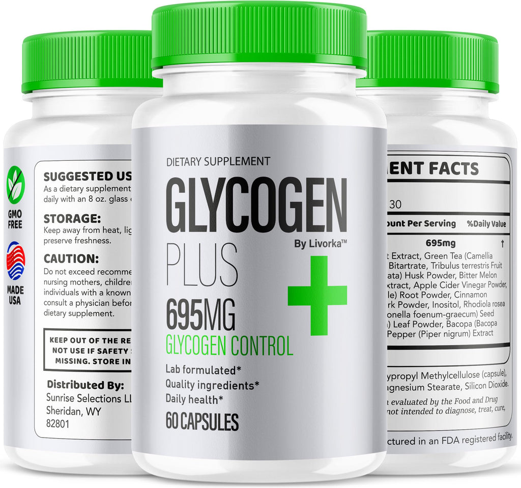(3 Pack) Glycogen Plus Capsules - Official Advanced Glycogen Support Pills - Maximum Strength, All Natural Formula Vitamin for Overall Health & Wellness Reviews, 180 Capsules for 3 Months