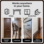 Dark Brown Wood Stain Repair Kit, Brush-On Touch-Up Stain Bottles, Provincial, Dark Walnut, Ebony, Red Mahogany, Interior and Exterior Wood, 4 fl oz Total by spot.