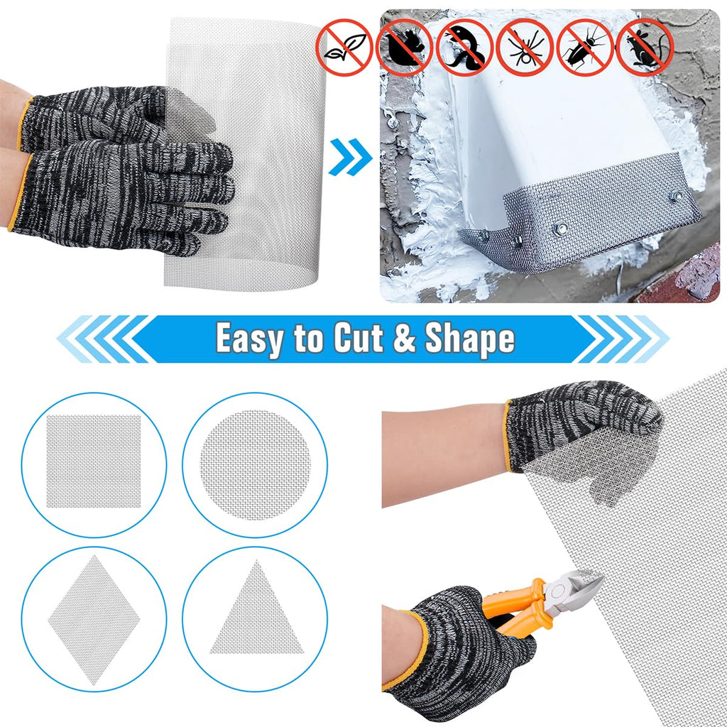 Valchoose 4PACK Stainless Steel Woven Wire Mesh Never Rust 11.8"X8.2"