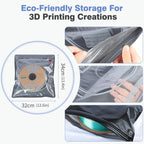 Vacbird 30pcs Filament Storage Bags Light-Proof Vacuum Storage Kit with USB Pump, 3D Printer Filament Vacuum Sealed Bags for Keeping Dry, Plus Size 32X34cm