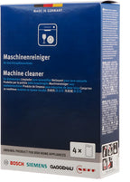 Bosch 312477 Dishwasher Cleaner – 1 Pack of 4 Bags (Total: 6.4 oz / 180g, Each 1.6 oz / 45g) – Removes Limescale & Grease | Improves Performance & Extends Appliance Life