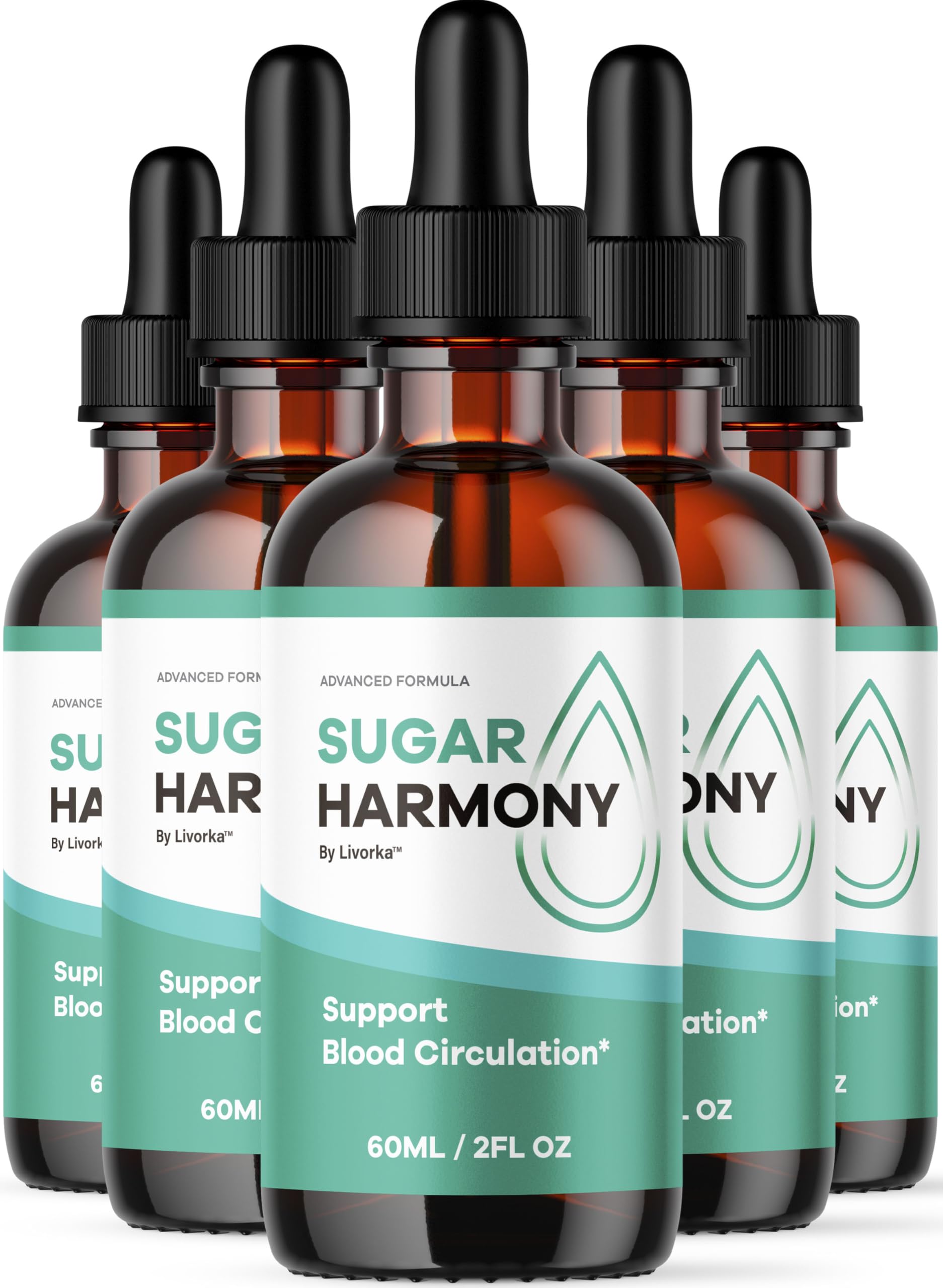 (5 Pack) Sugar Harmony Drops - Official SugarHarmony Advanced Premium Liquid Formula Support Drops - Maximum Strenght, Natural Ingredients For Overall Health & Wellness Reviews, 5 Bottles For 5 Months