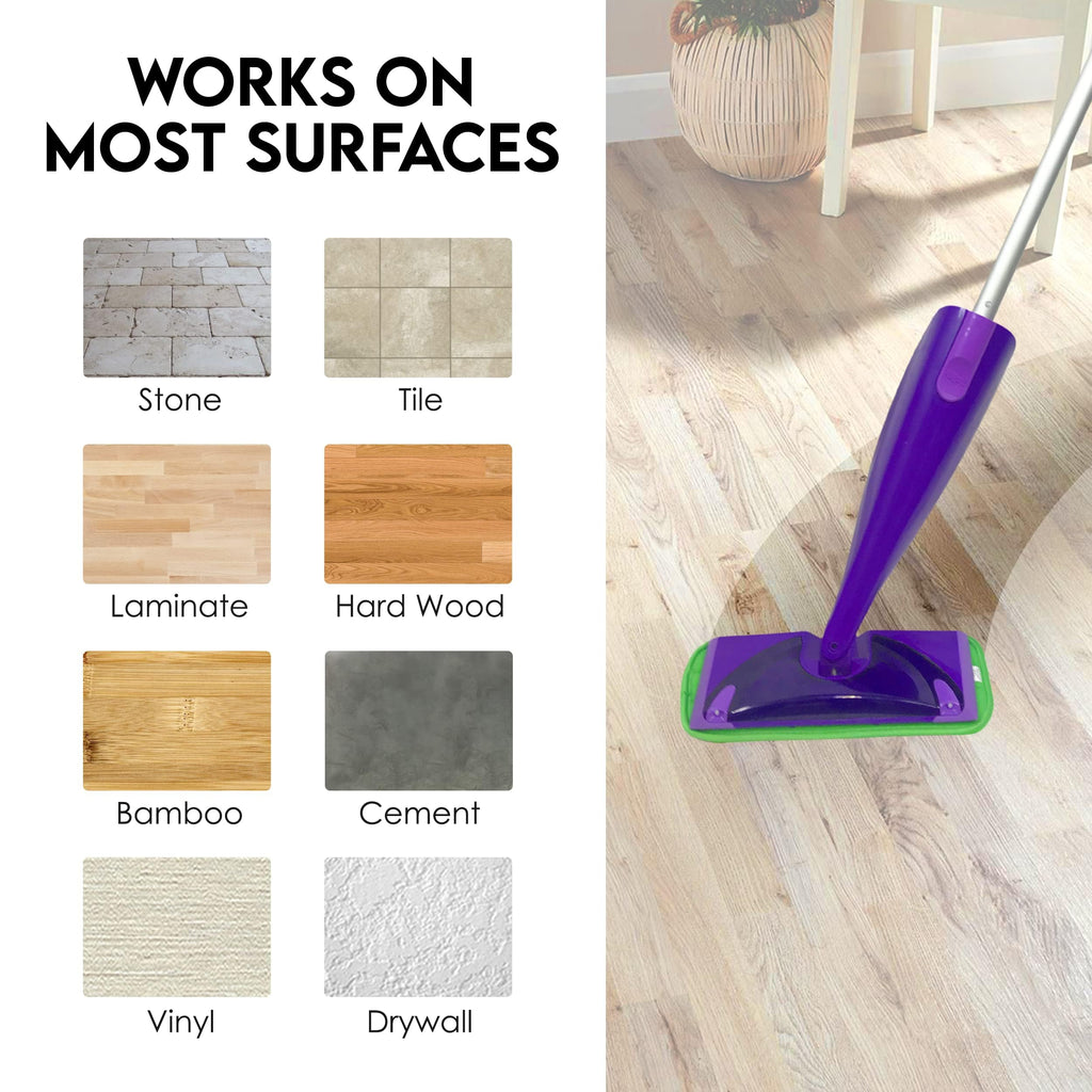 Heavy Duty Microfiber Mop Refill Pads - Extra Thick, Premium Quality Mop Pad Replacements Refills for Wet and Dry Mopping Up Dirt, Dust, Dog Hair and Cat Hair