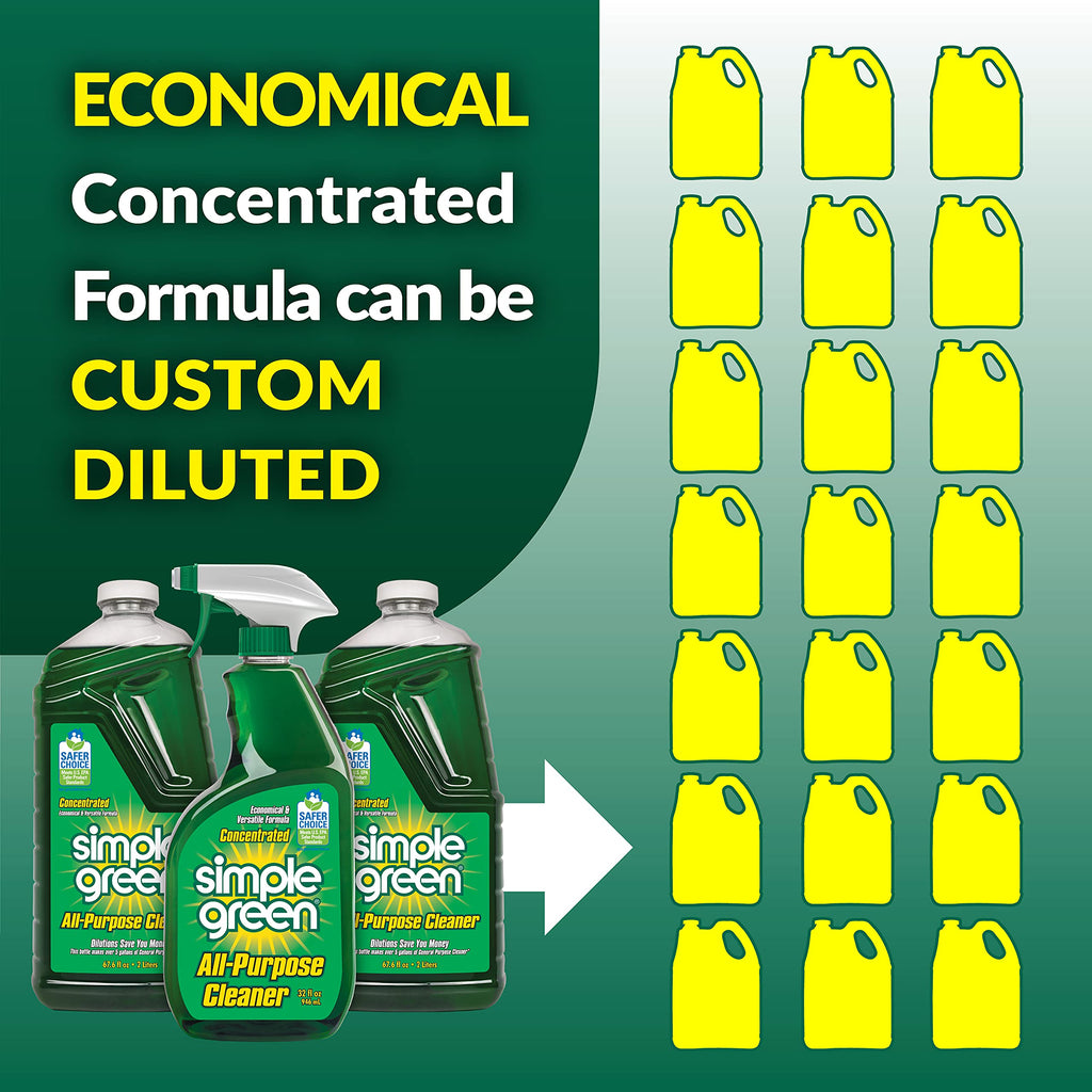 Simple Green All-Purpose Cleaner Spray and Refill, Green, 3 Piece Set, Original, 1 Count