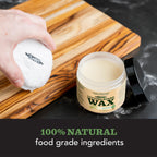 CLARK'S Food Grade Mineral Oil (12oz) and Carnauba Wax (6oz) Set - 100% Natural Butcher Block Oil and Cutting Board Wax - Food Safe Beeswax and Wood Cutting Board Oil with Lemongrass Extract